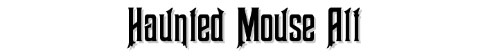 Haunted Mouse Alt font